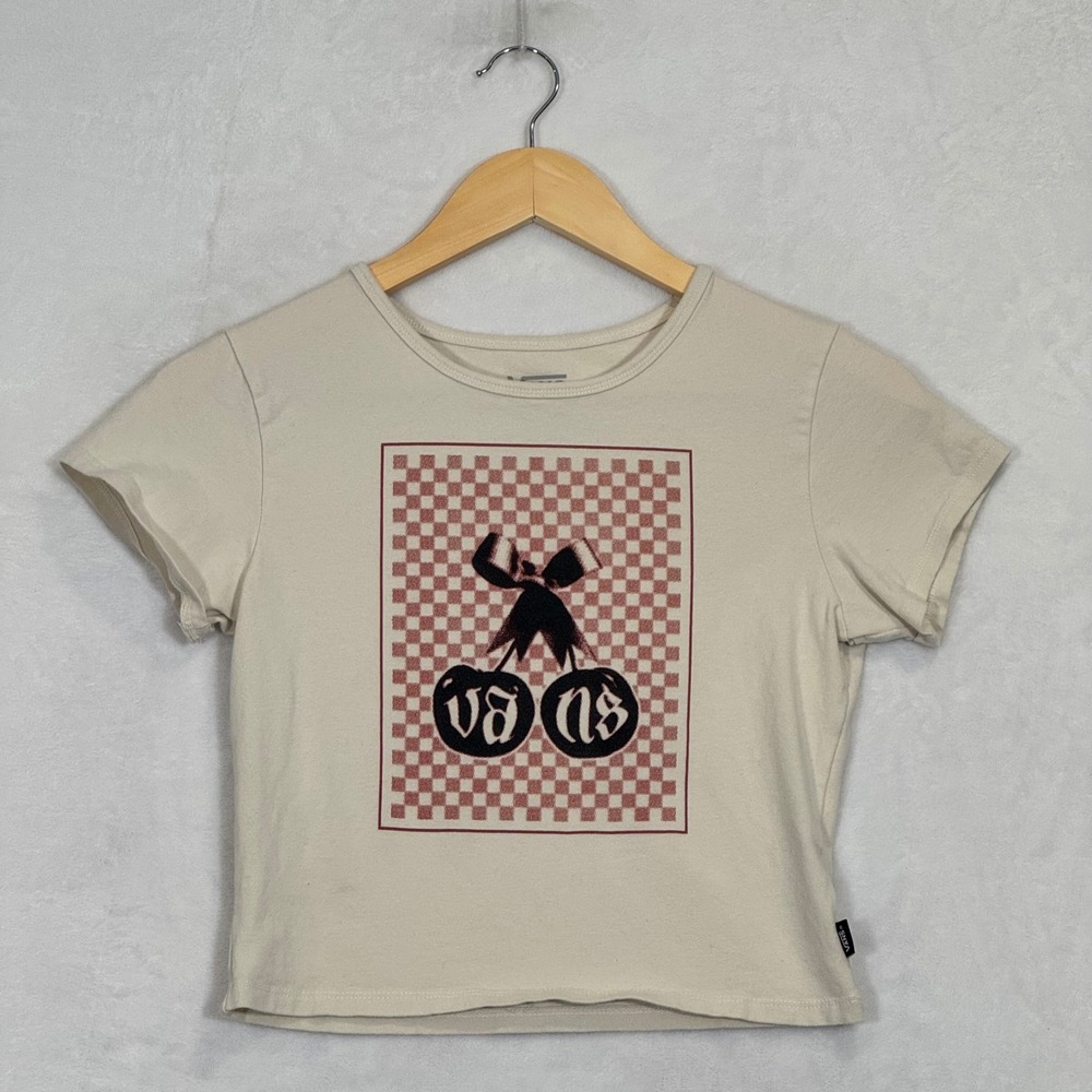 Vans Cream Cherry Graphic Baby Tee Small